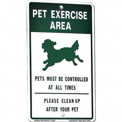 DOGIPOT - Pet Waste Station Accessories Type: Reflective Pet Sign Material: Aluminum - Caliber Tooling