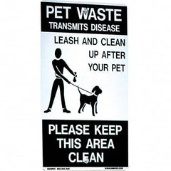 DOGIPOT - Pet Waste Station Accessories Type: Reflective Pet Sign Material: Aluminum - Caliber Tooling