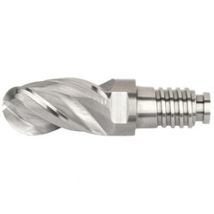 Kennametal - Ball End Mill Heads Mill Diameter (mm): 16.00 Mill Diameter (Decimal Inch): 0.6299 - Caliber Tooling