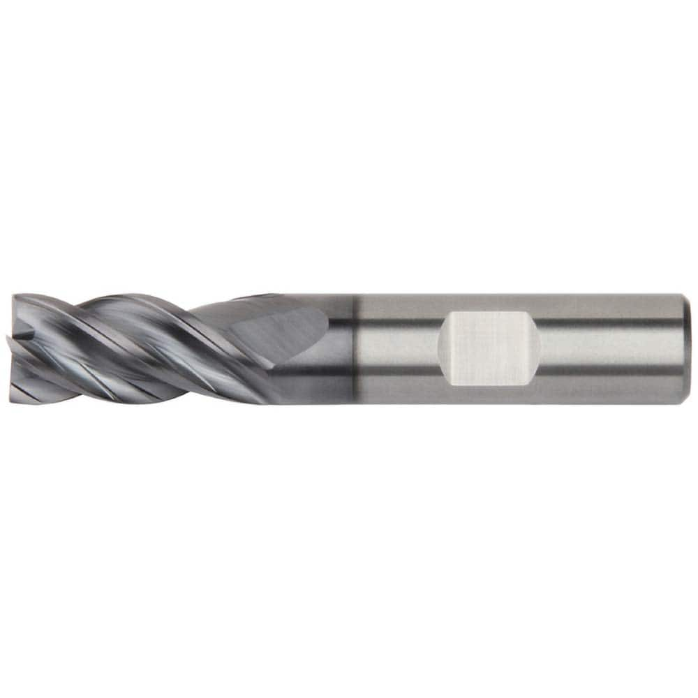 Kennametal - 1/2", 1-1/4" LOC, 1/2" Shank Diam, 3-1/4" OAL, 4 Flute, Solid Carbide Square End Mill - Caliber Tooling