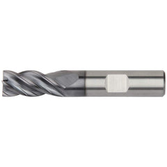 Kennametal - 1/2" Diam 4 Flute Solid Carbide 0.015" Corner Radius End Mill - Caliber Tooling