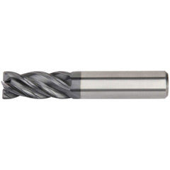 Kennametal - 1/2", 1-1/4" LOC, 1/2" Shank Diam, 3-1/4" OAL, 4 Flute, Solid Carbide Square End Mill - Caliber Tooling