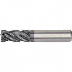 Kennametal - 18mm Diam 4 Flute Solid Carbide 0.5mm Chamfer Width Corner Chamfer End Mill - Caliber Tooling