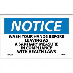 NMC - Safety & Facility Labels Message Type: Restroom, Janitorial & Housekeeping Header: NOTICE - Caliber Tooling