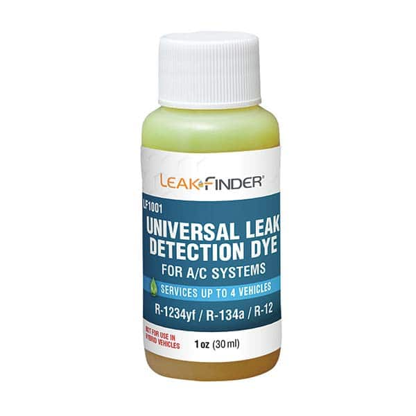 Leak Finder - Automotive Leak Detection Dyes Applications: Refrigeration Container Size: 1 oz. - Caliber Tooling