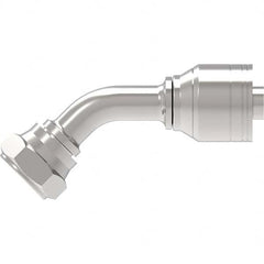 Eaton - Hydraulic Hose Fittings & Couplings Type: BSPP 60 Cone Female 45 Elbow Hose Diameter: 3/4 (Inch) - Caliber Tooling