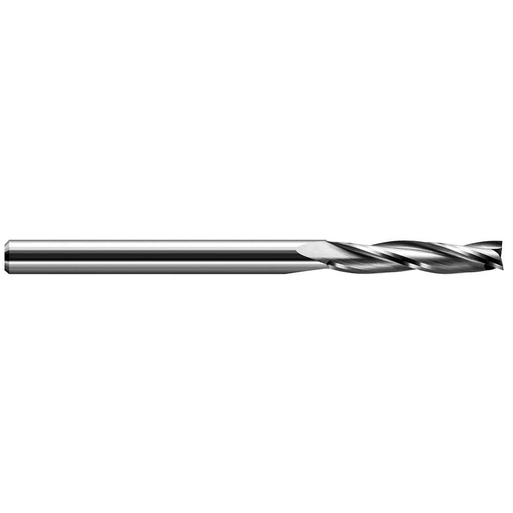 Harvey Tool - 3/16", 1" LOC, 3/16" Shank Diam, 3" OAL, 3 Flute Solid Carbide Square End Mill - Exact Industrial Supply