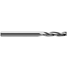 Harvey Tool - 3/16", 1" LOC, 3/16" Shank Diam, 3" OAL, 3 Flute Solid Carbide Square End Mill - Exact Industrial Supply