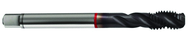 M20x2.5 6H 4-Flute Cobalt Red Ring Semi-Bottoming 40 degree Spiral Flute Tap-TiCN - Caliber Tooling