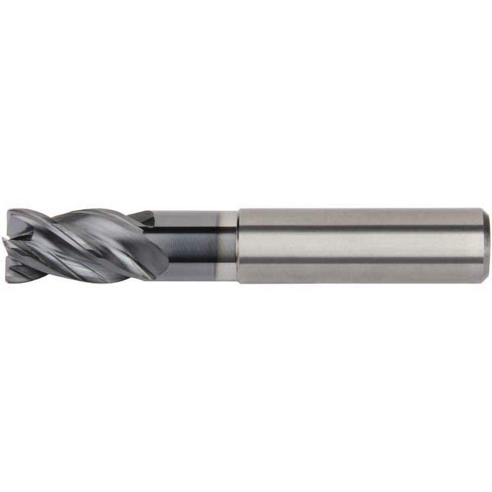 Kennametal - 3mm Diam 4 Flute Solid Carbide 0.1mm Chamfer Width Corner Chamfer End Mill - Caliber Tooling