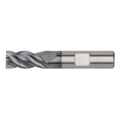 Kennametal - 2.5mm Diam 4 Flute Solid Carbide 0.2mm Chamfer Width Corner Chamfer End Mill - Caliber Tooling