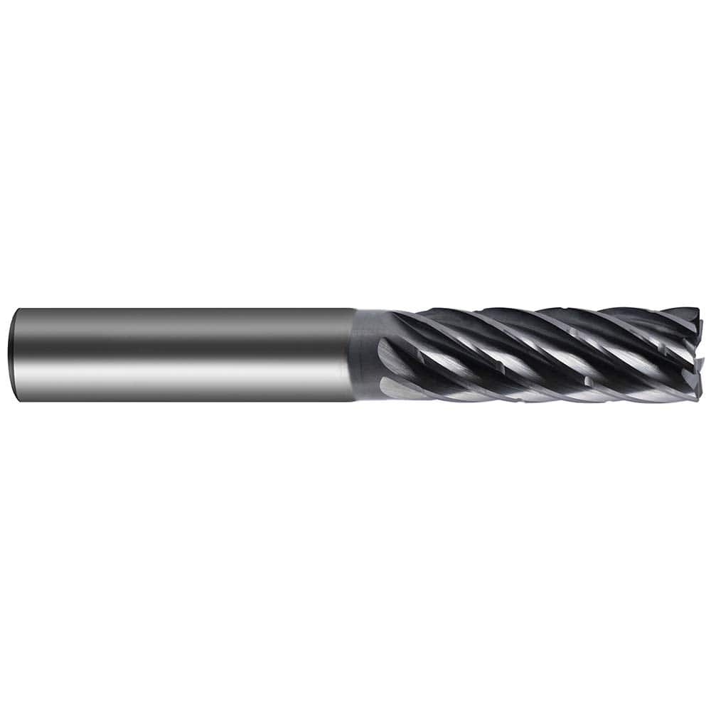 Guhring - 3/8" Diam 7 Flute Carbide 0.008" Chamfer Width End Mill - Caliber Tooling