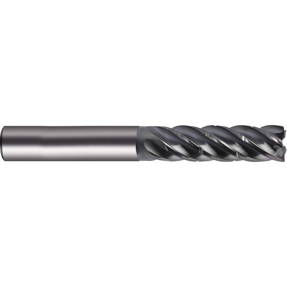 Guhring - 5/16" Diam 5 Flute Carbide 0.006" Chamfer Width End Mill - Caliber Tooling