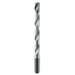 SGS - 8.5mm 135° Spiral Flute Solid Carbide Taper Length Drill Bit - Exact Industrial Supply