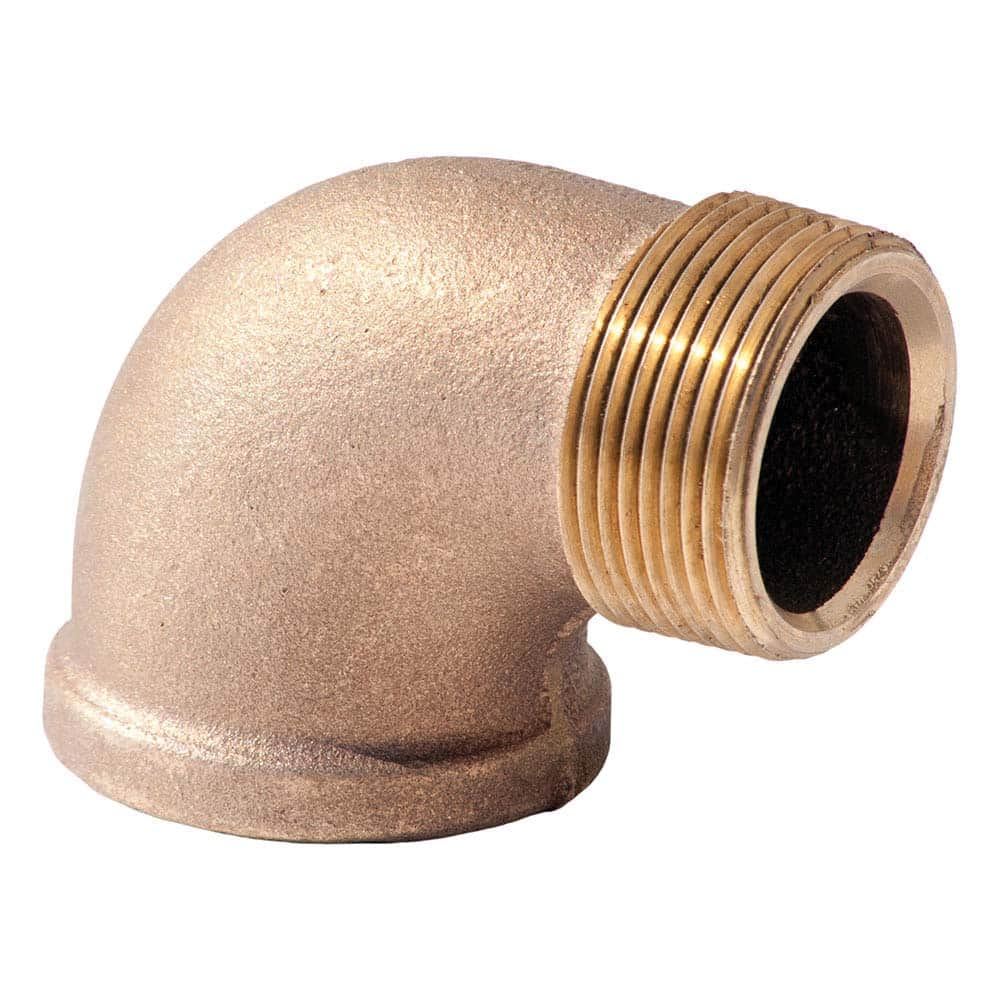 Merit Brass - Brass & Chrome Pipe Fittings Type: 90 Degree Street Elbow Fitting Size: 1/4 - Caliber Tooling