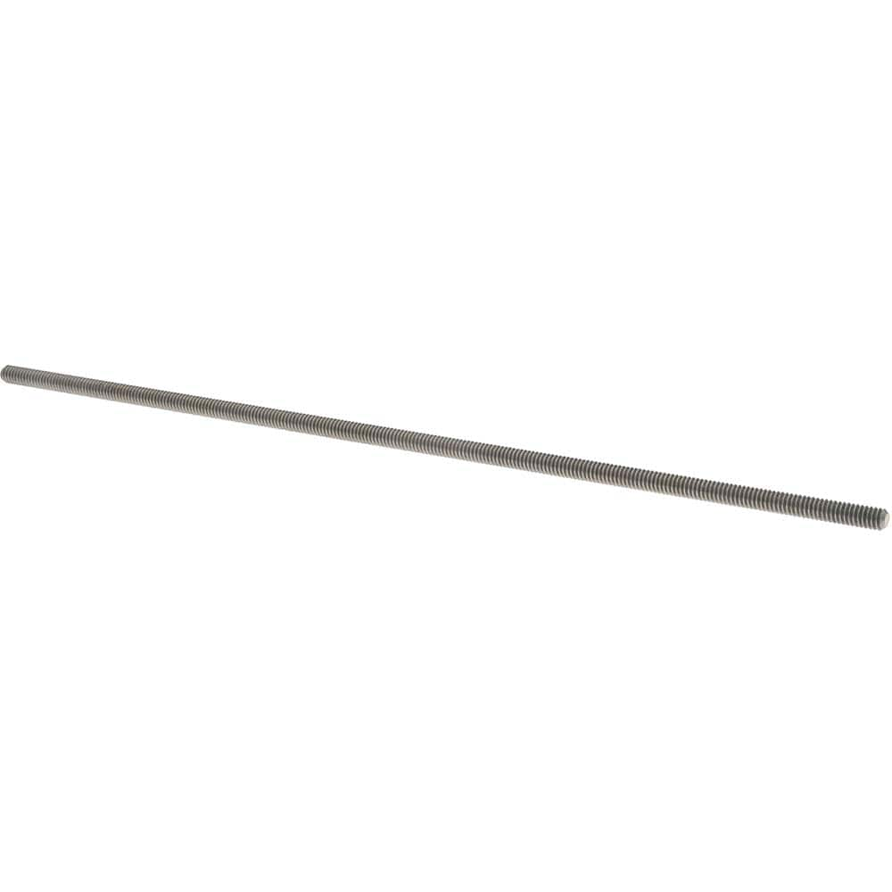 Threaded Rod: #10-24, 3' Long, Titanium, Grade 2 UNC, Right Hand Thread