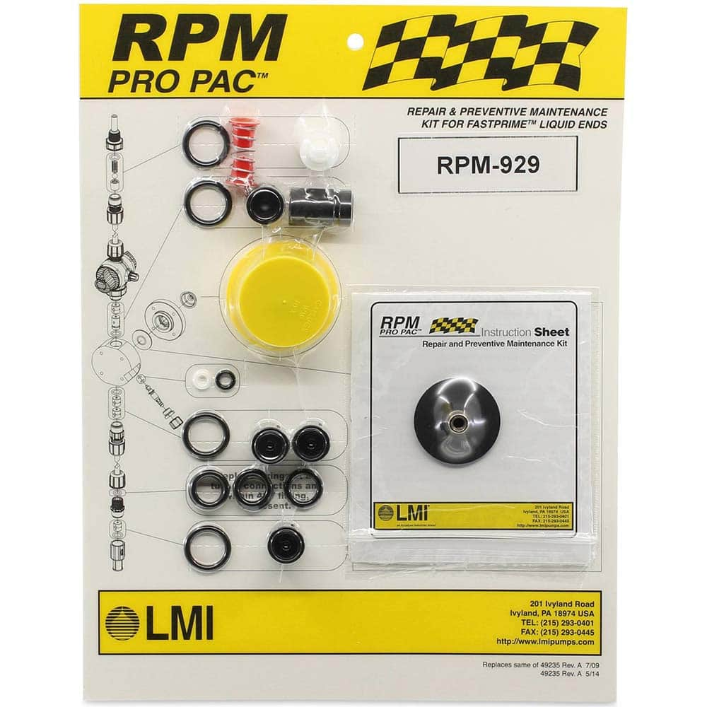 LMI - Metering Pump Accessories Type: Liquid End Preventative Maintenance Kit For Use With: LMI High Viscosity Liquid Ends for 634xx - Caliber Tooling