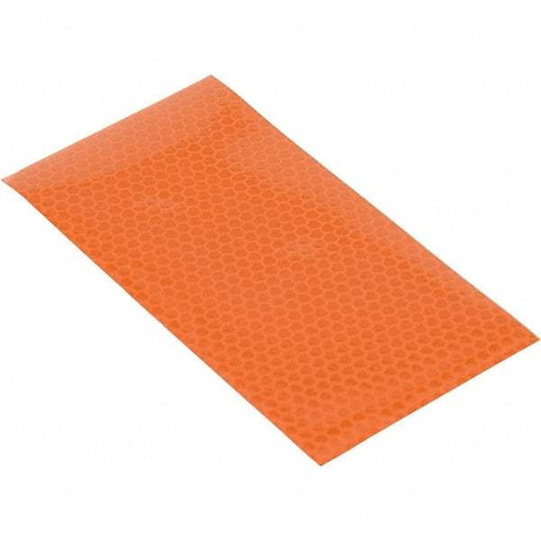 Vestil - 6" High x 3' Long x 3" Wide Barrier Reflective Sheeting - Orange - Caliber Tooling