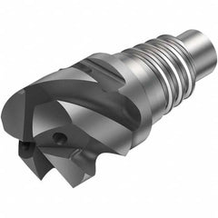 Corner Radius End Mill Head: 5/8″ Dia, 4 Flutes E16, Solid Carbide, AlTiN Coated, Series CoroMill 316