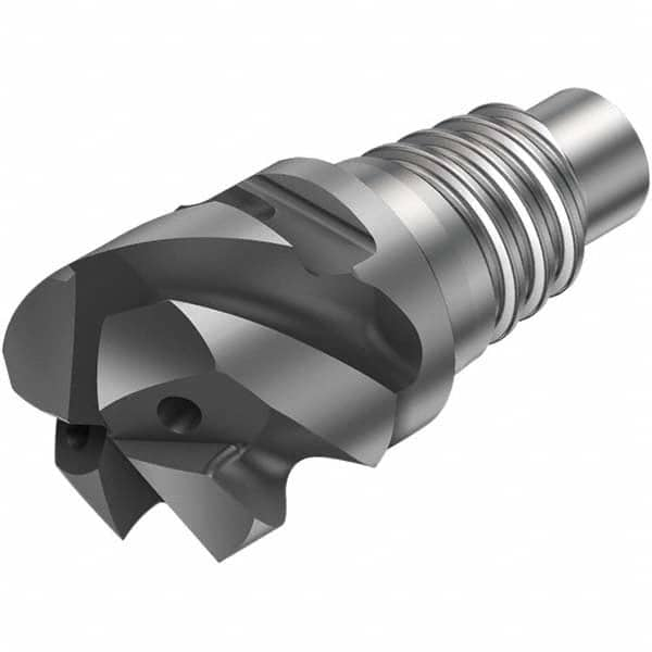 Corner Radius End Mill Head: 3/4″ Dia, 4 Flutes E20, Solid Carbide, AlTiN Coated, Series CoroMill 316