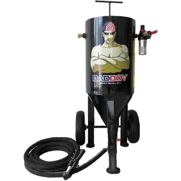 BadBoy Blasters - Portable Sandblasters Tank Height (Inch): 32 Overall Depth (Inch): 15 - Caliber Tooling