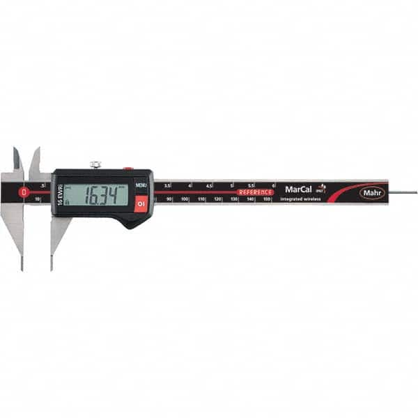 Mahr - 0 to 150mm Range, 0.01mm Resolution, IP67 Electronic Caliper - Caliber Tooling