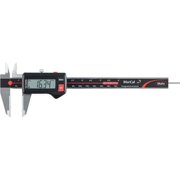 Mahr - 0 to 150mm Range, 0.01mm Resolution, IP67 Electronic Caliper - Caliber Tooling