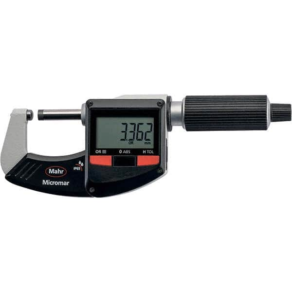 Mahr - Electronic Outside Micrometers Type: Standard Minimum Measurement (Decimal Inch): 1.0000 - Caliber Tooling