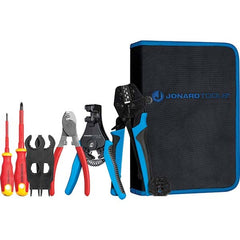 Jonard Tools - Crimpers Type: Solar Panel Crimping Tool Kit Capacity: 14, 12, or 10 AWG - Caliber Tooling