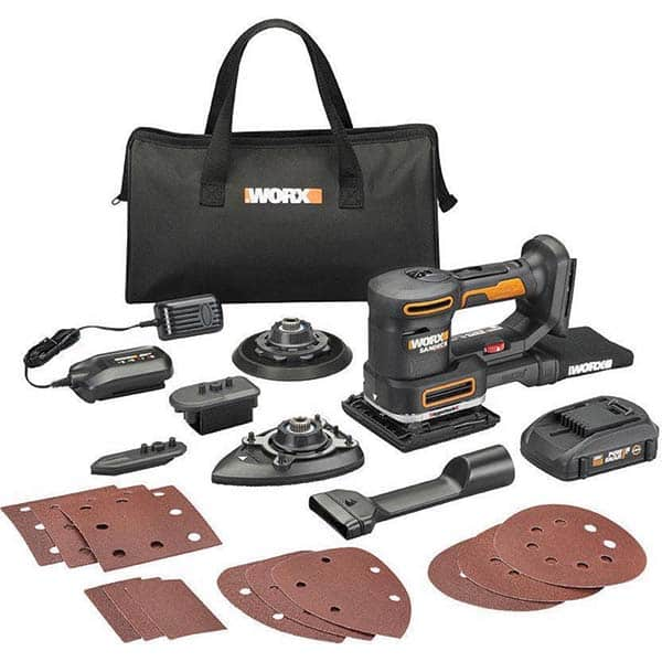 Worx - Electric Orbital Sanders Sander Type: Cordless Random Orbital Random Orbit: Yes - Caliber Tooling