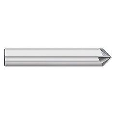 Titan USA - Chamfer Mills; Cutter Head Diameter (Inch): 1/2 ; Included Angle B: 49 ; Included Angle A: 82 ; Chamfer Mill Material: Solid Carbide ; Chamfer Mill Finish/Coating: Uncoated ; Overall Length (Inch): 3 - Exact Industrial Supply