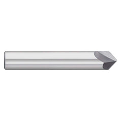 Titan USA - Chamfer Mills; Cutter Head Diameter (Inch): 1/2 ; Included Angle B: 49 ; Included Angle A: 82 ; Chamfer Mill Material: Solid Carbide ; Chamfer Mill Finish/Coating: Uncoated ; Overall Length (Inch): 3 - Exact Industrial Supply