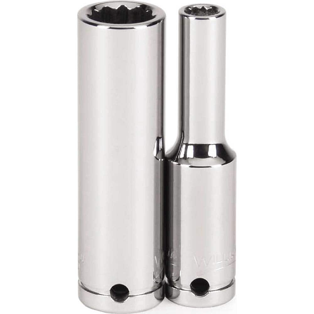 Williams - Hand Sockets; Drive Size (Inch): 1/4 ; Size (Inch): 1/4 ; Type: Deep Socket ; Tool Type: Tethered Hand Socket ; Number of Points: 12 ; Finish/Coating: Chrome - Exact Industrial Supply