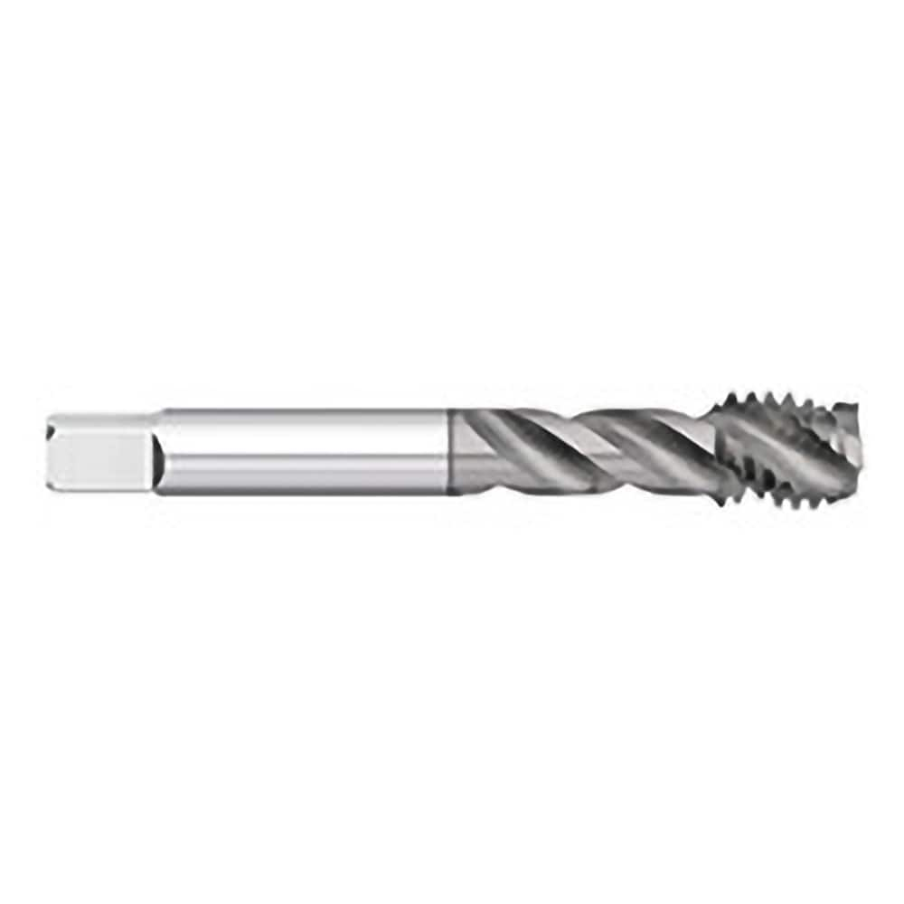 Spiral Flute Tap: #8-32, UNC, 3 Flute, Semi-Bottoming, 2B & 3B Class of Fit, Powdered Metal, TiCN Finish 0.31″ Thread Length, 2.125″ OAL, Right Hand Flute, Right Hand Thread, H3, Series 781