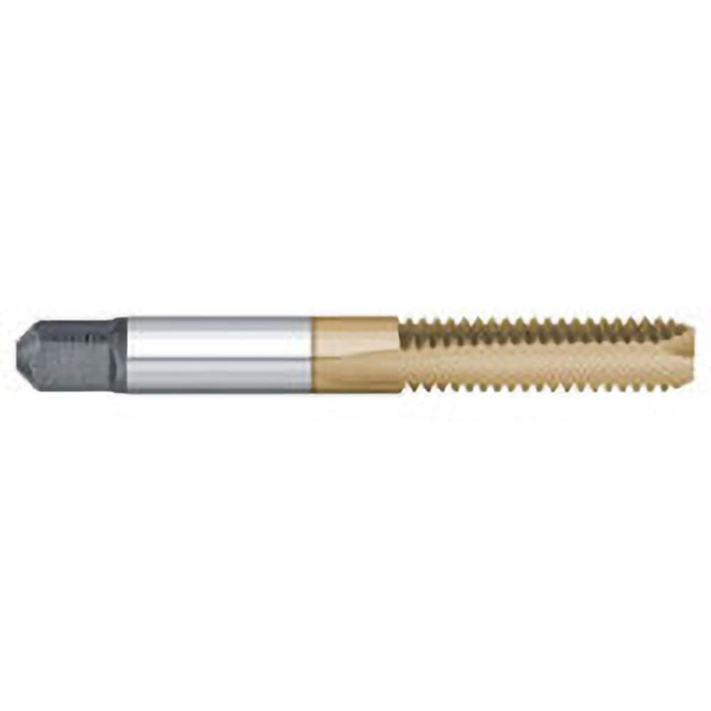 Titan USA - Spiral Point Taps; Thread Size (Inch): #10-32 ; Number of Flutes: 2 ; Chamfer: Bottoming ; Class of Fit: 2B/3B ; Thread Limit: H2 ; Finish/Coating: TiN - Exact Industrial Supply