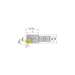 Indexable Chamfer & Angle End Mills; Minimum Cutting Diameter (mm): 11.10; Maximum Cutting Diameter (mm): 23.60; Lead Angle: 90; Maximum Depth of Cut (mm): 7.30; Compatible Insert Size Code: SD.. 09T3..; Shank Type: Weldon Flat; Shank Diameter (Inch): 16;