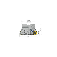 Indexable High-Feed Face Mills; Minimum Cutting Diameter: 2.0000 in; Maximum Cutting Diameter: 2.5130 in; Maximum Depth Of Cut: 0.1020 in; Arbor Hole Diameter (mm): 0.75; Compatible Insert Size Code: SOHU 1204..; Maximum Ramping Angle: 1.4; Series: A271-1