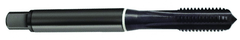 4-40 Dia. - 2B - 3 FL - Cobalt Semi-Bott White Ring Tap - Blk-Ox FORM-C DIN 371 - Caliber Tooling