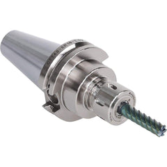 Collet Chuck: 0.079 to 0.276″ Capacity, ER Collet, Dual Contact Taper Shank 8″ Projection, Through Coolant