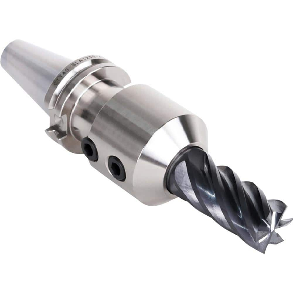 End Mill Holder: CAT40 Dual Contact Taper Shank, 1″ Hole 6″ Projection, 1-3/4″ Nose Dia