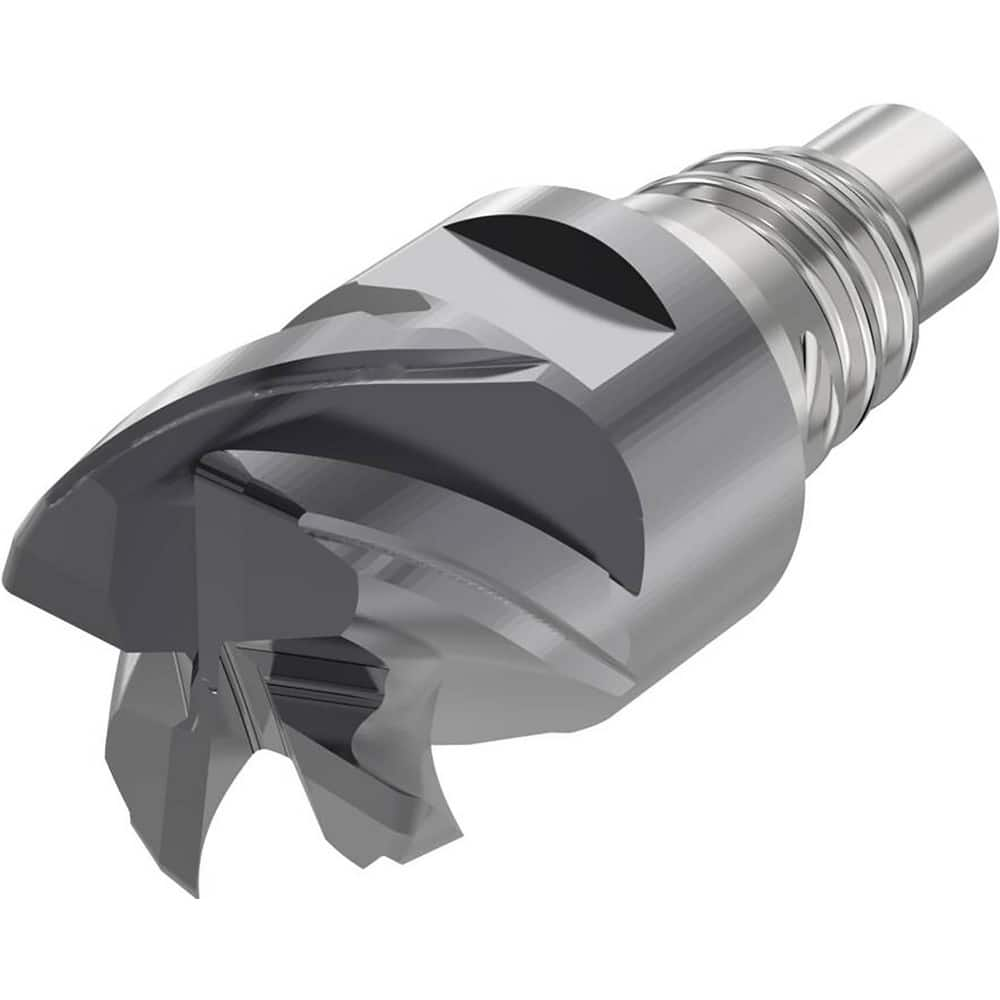 Corner Radius & Corner Chamfer End Mill Heads; Mill Diameter (mm): 10.00; Mill Diameter (Decimal Inch): 0.3937; Length of Cut (mm): 5.5000; Connection Type: E10; Overall Length (mm): 23.5000; Centercutting: Yes; Corner Radius (mm): 0.50; Minimum Helix Ang