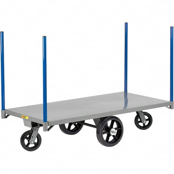 Little Giant - 3,000 Lb Capacity Steel Pipe Stake Truck - Steel Deck, 36" OAW, 60" Platform Length - Caliber Tooling