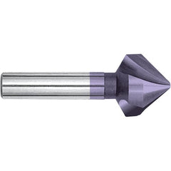 Magafor - 16.5mm Head Diam, 25/64" Shank Diam, 90° Cobalt Countersink - 2-3/8" OAL, Single End, Straight Shank, Right Hand Cut - Caliber Tooling