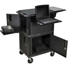 Luxor - Mobile Work Centers Type: Pull-Out Tray Shelf Storage Cabinet Load Capacity (Lb.): 300 - Caliber Tooling