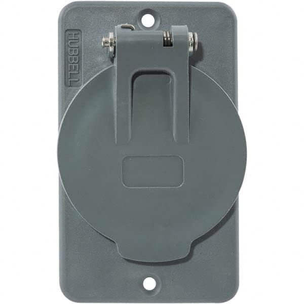 Hubbell Wiring Device-Kellems - Electrical Outlet Box & Switch Box Accessories Accessory Type: Box Cover Material: PBT Resin - Caliber Tooling