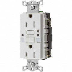 Hubbell Wiring Device-Kellems - GFCI Receptacles Grade: Commercial Color: White - Caliber Tooling