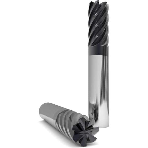 GWS - 5/16" Diam 7 Flute Solid Carbide 0.03" Corner Radius End Mill - Caliber Tooling