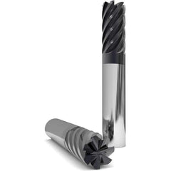 GWS - 5/16" Diam 5 Flute Solid Carbide 0.03" Corner Radius End Mill - Caliber Tooling