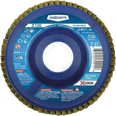 Osborn - 5" 40 Grit 5/8-11 Center Hole Type 27 Zirconia Alumina Flap Disc - Caliber Tooling