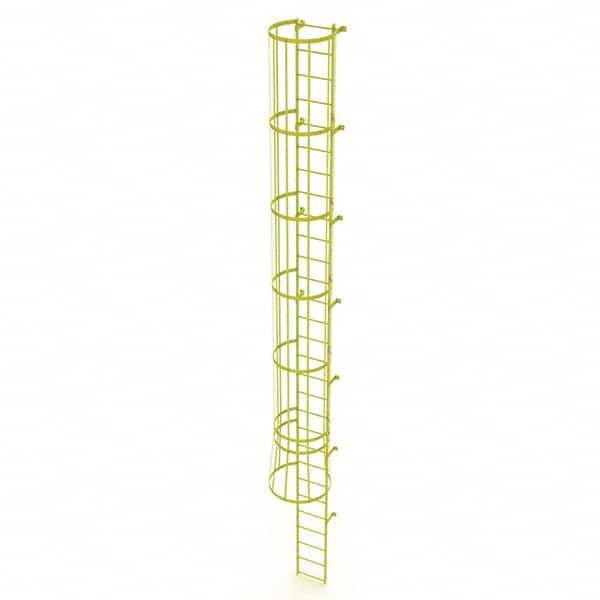 TRI-ARC - Rolling & Wall Mounted Ladders & Platforms Type: Fixed Ladder Style: Safety Cage - Caliber Tooling